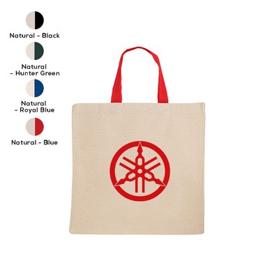 Tote Bag With Contrasting Web Handles