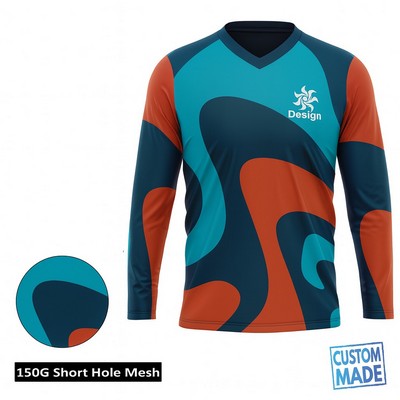 Sublimation Long Sleeve T-Shirt 150G Short Hole Mesh Unisex