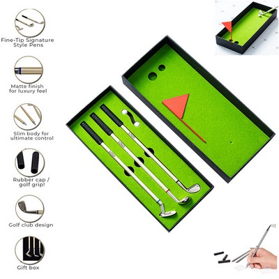 Mini Desktop Golf With Ballpoint Pen Kit