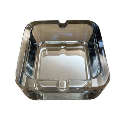 Square Shaped Glass Ashtray