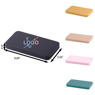 6.7" X 3.5" Mini Tin Storage Box With Lid