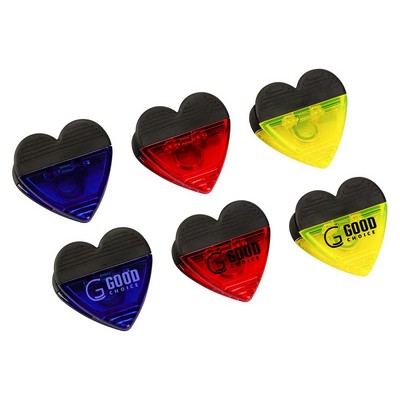 Heart Magnetic Memo Clip w/Strong Grip