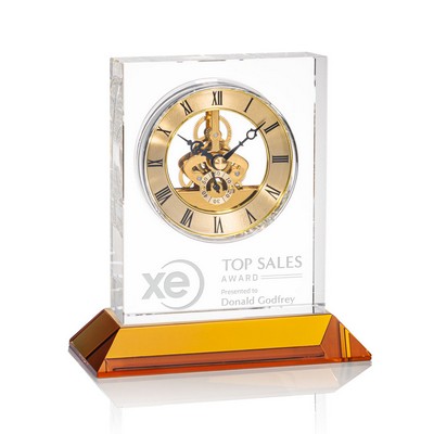 Ashland Clock on Base - Gold Dial