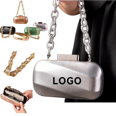 Metallic Finish Shiny Leather Party Bag