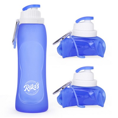 17OZ Foldable Slicone Water Bottle
