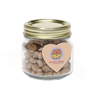 Half Pint Jar with Small Heart Magnet Pet Fill