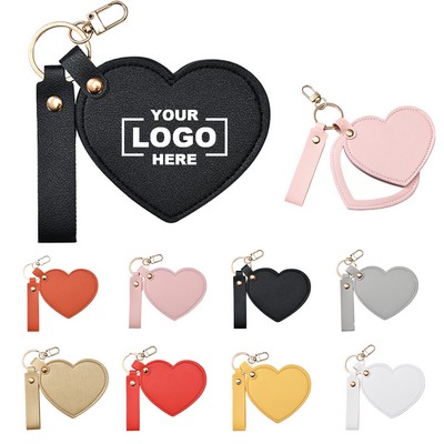 PU Leather Folding Portable Mirror