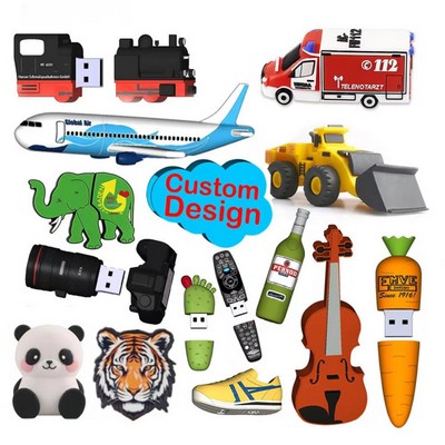 Custom PVC 3D USB Drives(32GB)