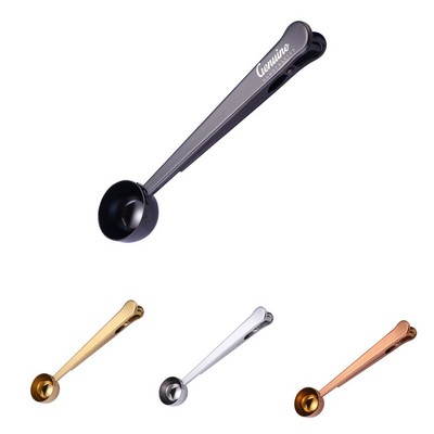 Stainless Steel Coffee Spoon with Clip
