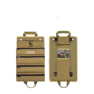 Compact Roll-Up Tool Organizer for Car and Electrician Use