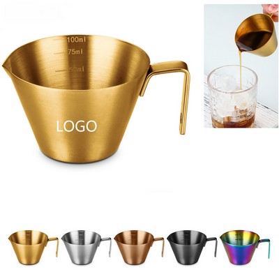 Stainless Steel Coffee Extraction Cup with Scale