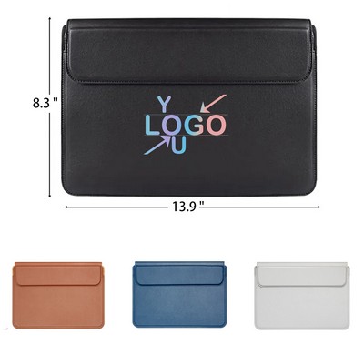 13" PU Leather Laptop Case with Stand