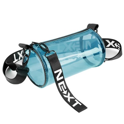 Colorful PVC Travel Security Crossbody Cylindrical Bag