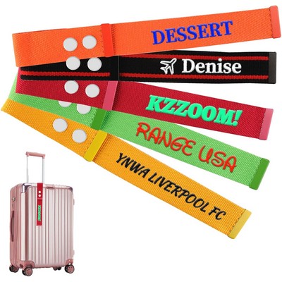 Premium Personalized Nylon Luggage Strap Travel ID Tag Bag Claim Tag Airline Bag Tag