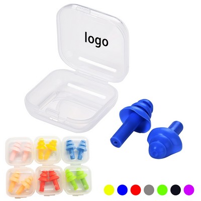 Reusable Silicone Noise Reduction Earplugs With Waterproof Filter