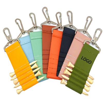 Portable Holder with Golf Tee and Keychain