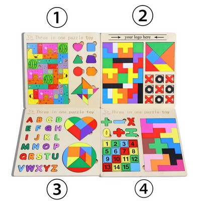 Wooden Kids Number And Letter Matching Puzzle