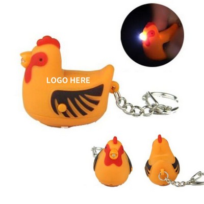 Chick Shape LED & Sound Keychain