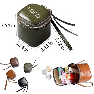 Mini Vintage PU Leather Coin Purse