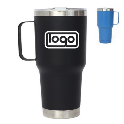 20/30oz Double Wall Stainless Steel Tumbler w/ Handle