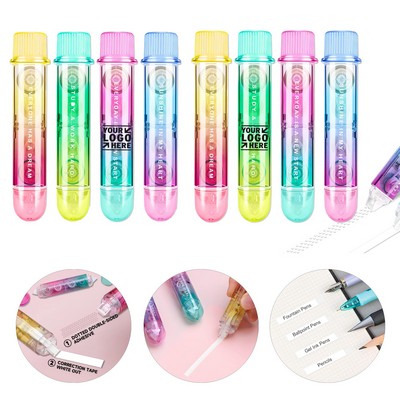 2" 1 School Home Office Supply Cute Quick Dry Japan White Out Correction Double Sided Tape Roller