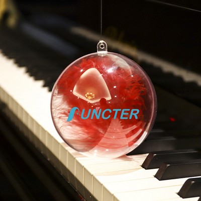 2.76" Clear Acrylic Fillable Ornaments Ball Transparent DIY Craft Ball