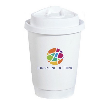 12 Oz Full Color Double Walled Coffee Eco Paper Cups With Lid