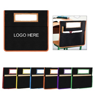 Student Chair Back Storage Pouch