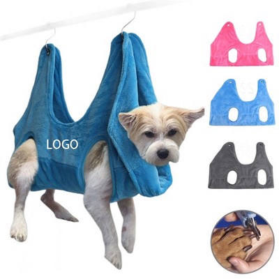 Fleece Pet Grooming Hammock