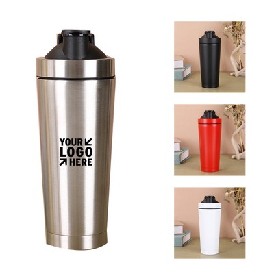 25 Oz. Stainless Steel Protein Shaker Bottle