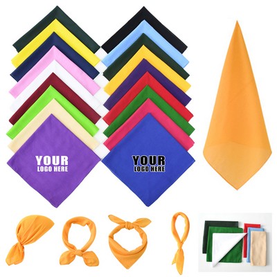Cotton Solid Color Bandana For Outdoor Sports And Cycling