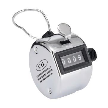 Manual Counter 4 Digit Tally Metal Hand Held