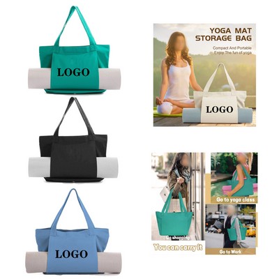 Practical Canvas Yoga Mat Tote