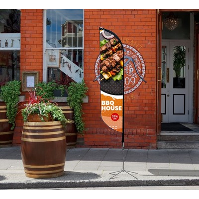 Feather Flag - Mesh 2.5' x 15.5' (Graphic only)