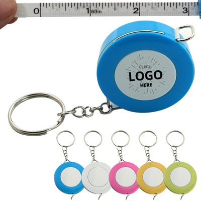 Candy Color Tape Measure Keychain