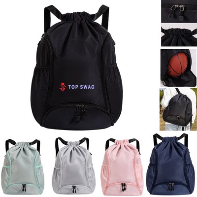 Water-Resistant Drawstring Backpack