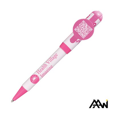 Jumbo QR Billboard Twist Pen - Decorated Cap