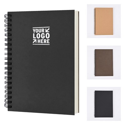 7.5" x 5.1" 50 Sheets Blank Spiral Notebook