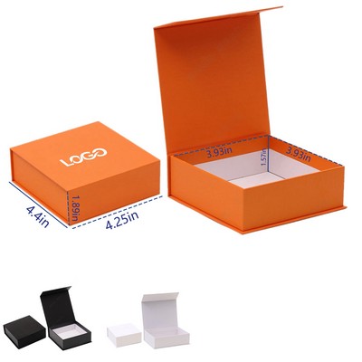 4.4" X 4.25" Cardboard Gift Boxes With Magnetic Closure Lid
