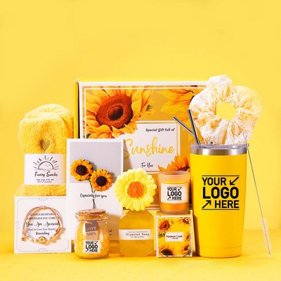 Aromatherapy Bath and Spa Gift Set With Stainless Steel Tumbler