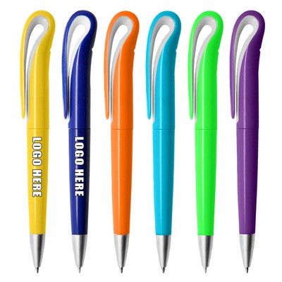 Swan-Shaped Plastic Ballpoint Pen