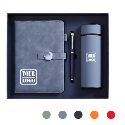 Welcome Gift Set with Notebook, Pen & Tumbler