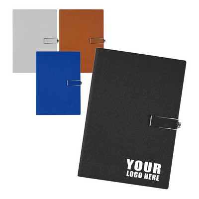 A5 Linen Fabric Notebook W/ Magnetic Closure 160 Pages