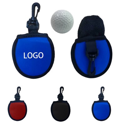 Neoprene Golf Ball Cleaning Pouch