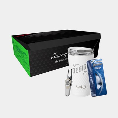 24 oz SWIG® Golf Cup SS Tumbler, Srixon® Golf Balls & Pitchfix® Icon Divot Tool Gift Set