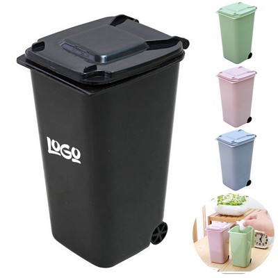 Mini Plastic Desktop Trash Can