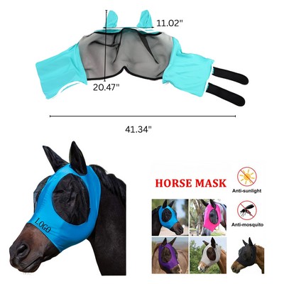 Fly-Resistant Breathable Horse Mask