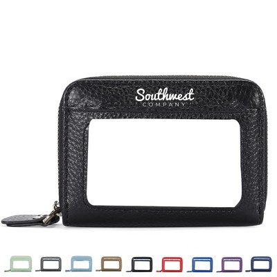 RFID Blocking Leather Credit Card Wallet