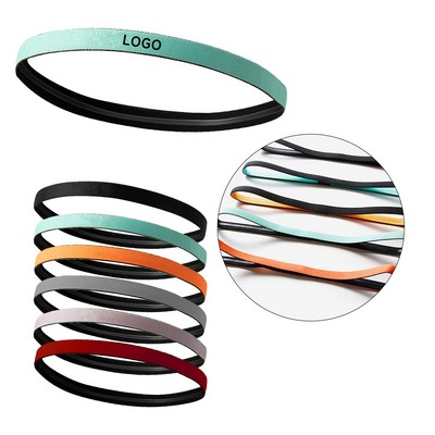 Thin Non-Slip Elastic Sport Headbands