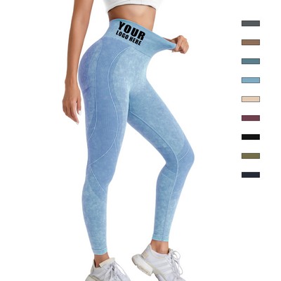 Seamless High Waist Yoga Pants Matte Stretch